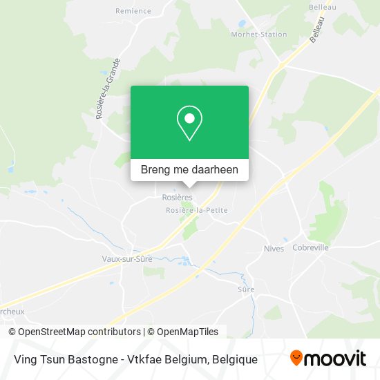 Ving Tsun Bastogne - Vtkfae Belgium kaart