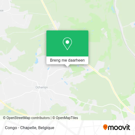 Congo - Chapelle kaart