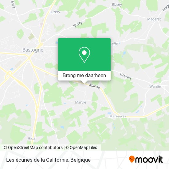 Les écuries de la Californie kaart