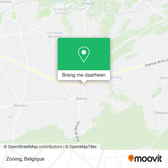 Zoning kaart