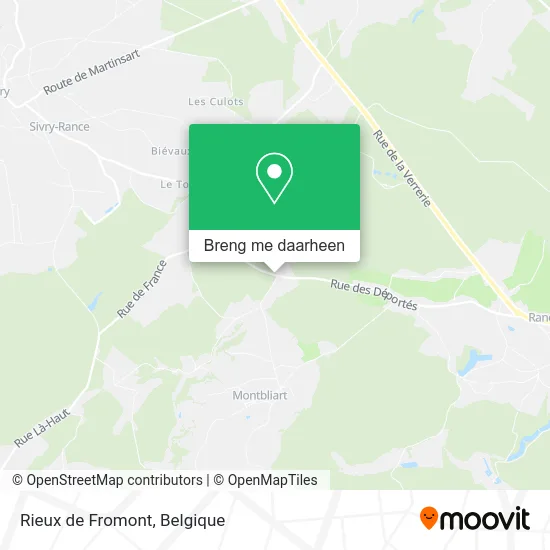 Rieux de Fromont kaart