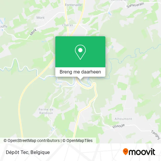 Dépôt Tec kaart
