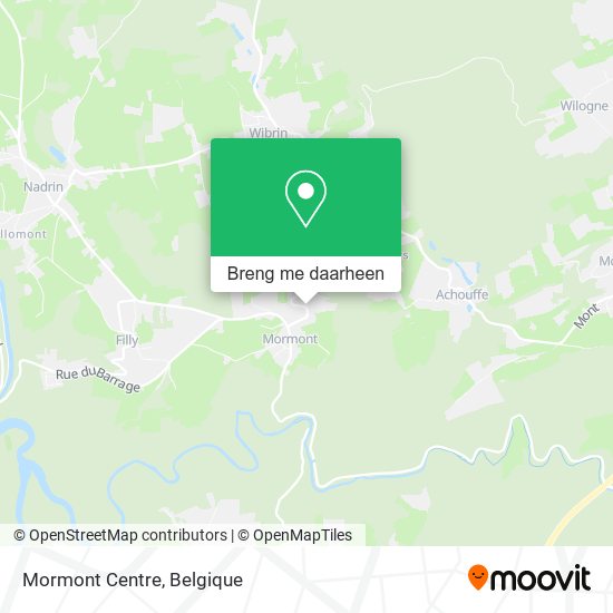 Mormont Centre kaart