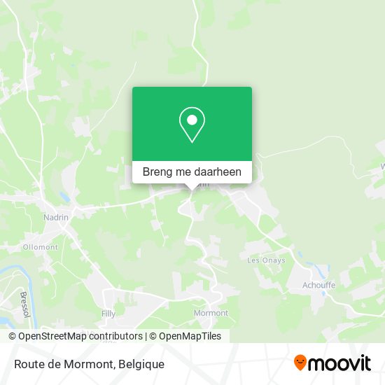 Route de Mormont kaart