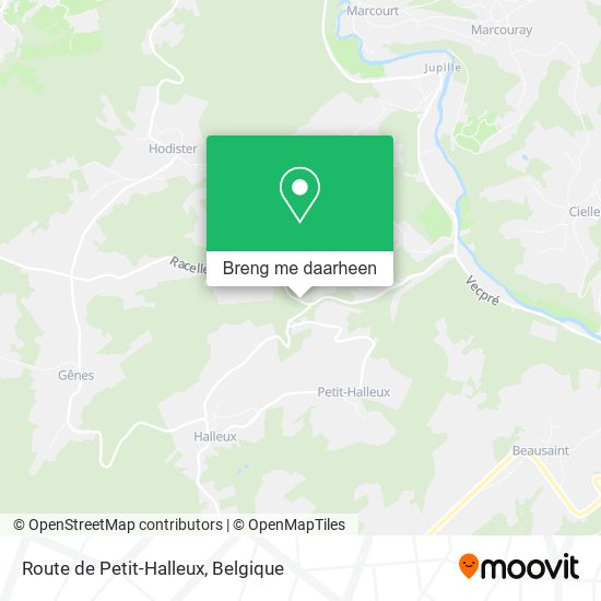 Route de Petit-Halleux kaart