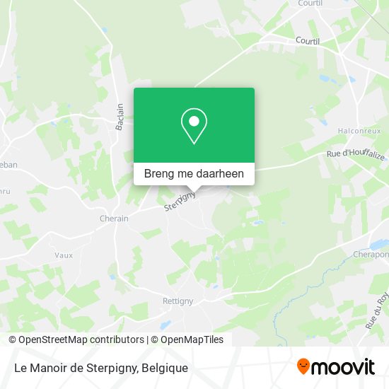 Le Manoir de Sterpigny kaart