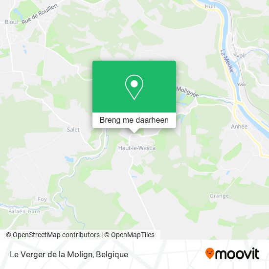 Le Verger de la Molign kaart