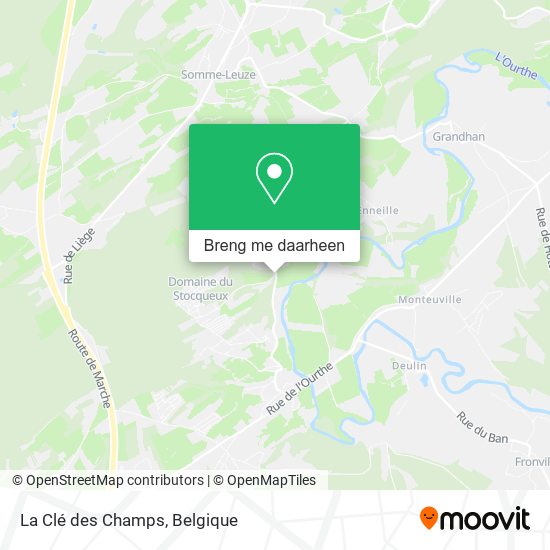 La Clé des Champs kaart