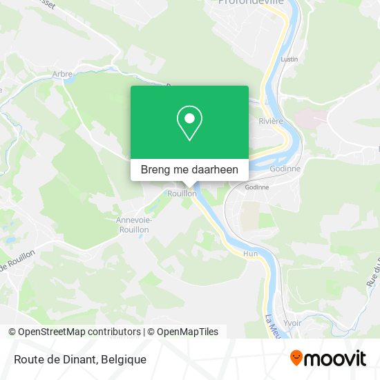 Route de Dinant kaart