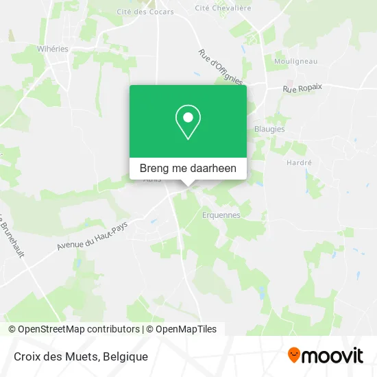 Croix des Muets kaart