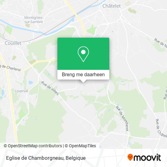 Eglise de Chamborgneau kaart