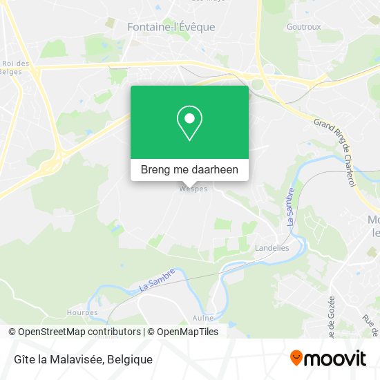 Gîte la Malavisée kaart