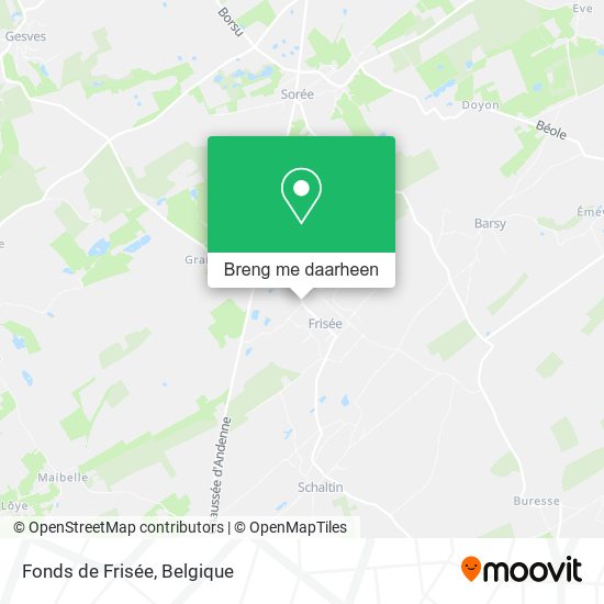 Fonds de Frisée kaart