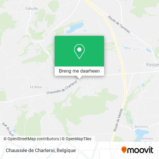 Chaussée de Charleroi kaart
