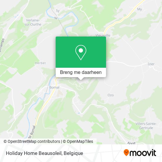 Holiday Home Beausoleil kaart