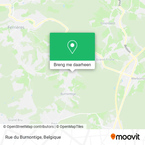 Rue du Burnontige kaart