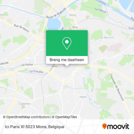 Ici Paris Xl 5023 Mons kaart