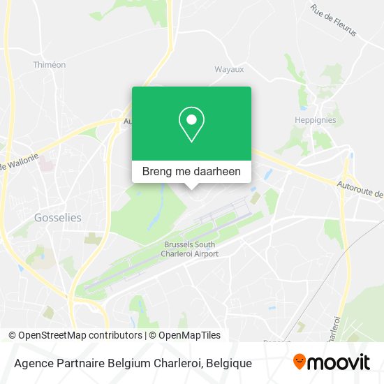 Agence Partnaire Belgium Charleroi kaart