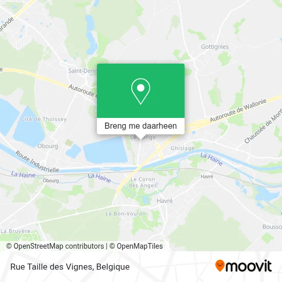 Rue Taille des Vignes kaart