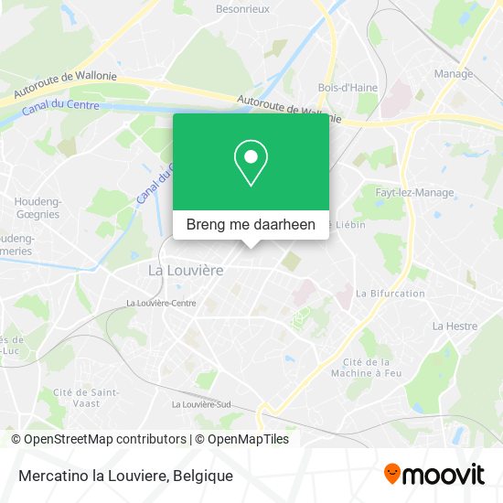 Mercatino la Louviere kaart