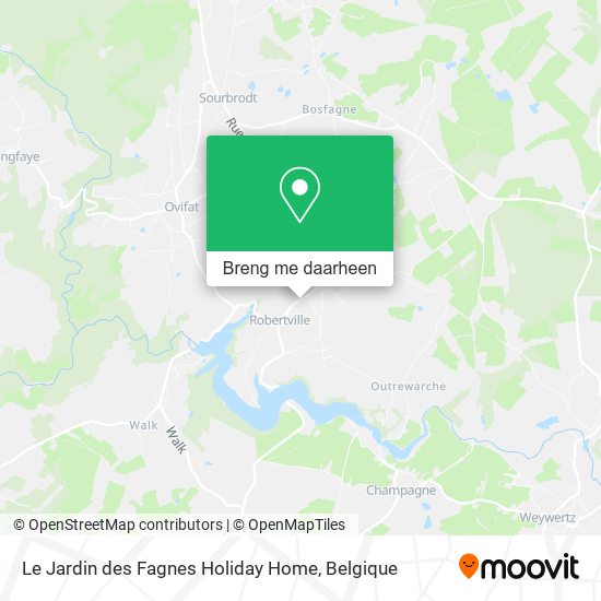 Le Jardin des Fagnes Holiday Home kaart