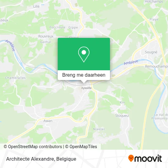 Architecte Alexandre kaart