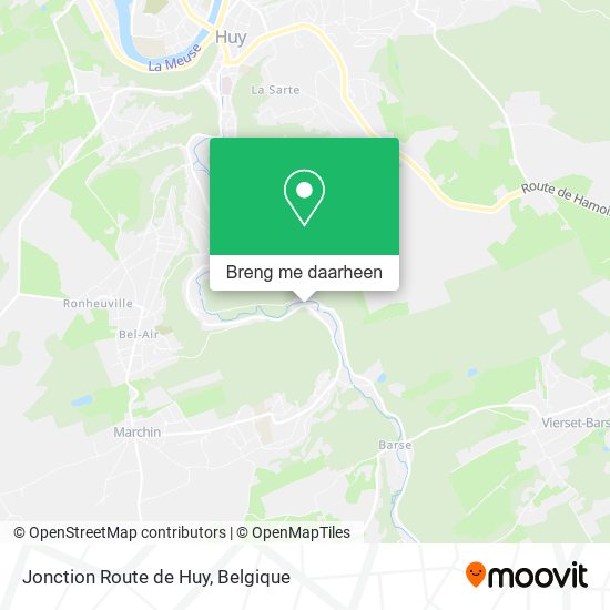 Jonction Route de Huy kaart