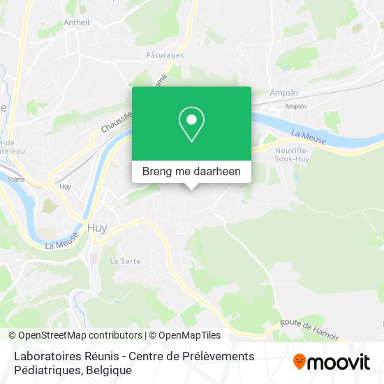 Laboratoires Réunis - Centre de Prélèvements Pédiatriques kaart
