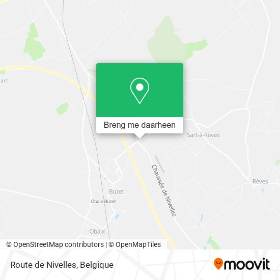 Route de Nivelles kaart