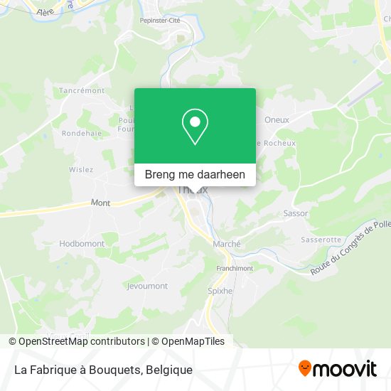 La Fabrique à Bouquets kaart