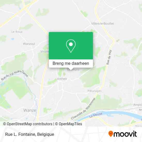Rue L. Fontaine kaart
