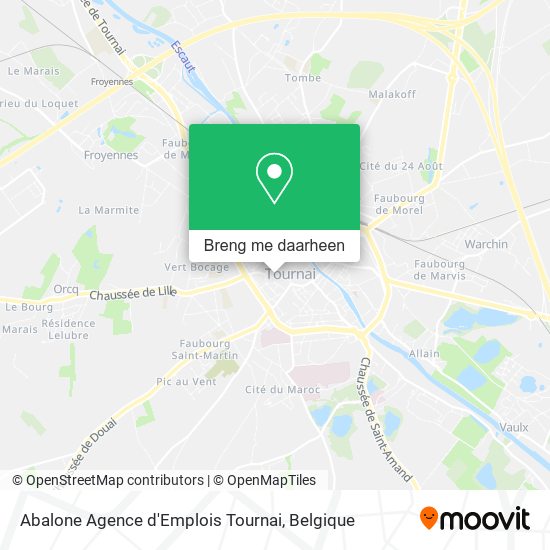 Abalone Agence d'Emplois Tournai kaart