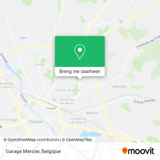 Garage Mercier kaart
