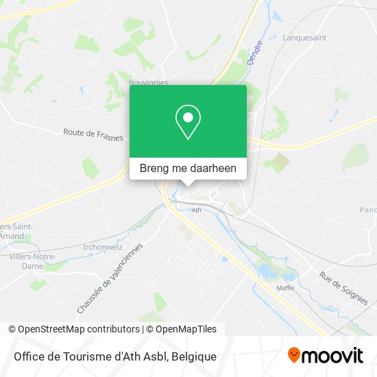 Office de Tourisme d'Ath Asbl kaart