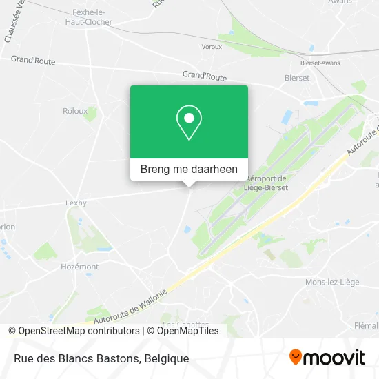 Rue des Blancs Bastons kaart