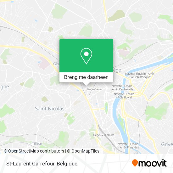 St-Laurent Carrefour kaart