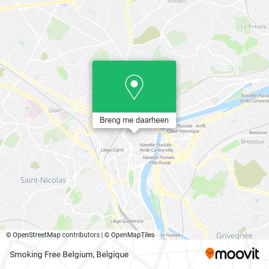 Smoking Free Belgium kaart
