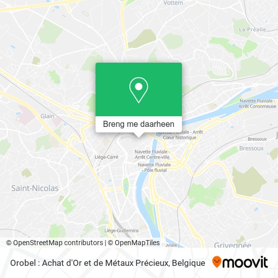 Orobel : Achat d'Or et de Métaux Précieux kaart