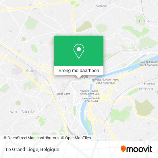 Le Grand Liège kaart