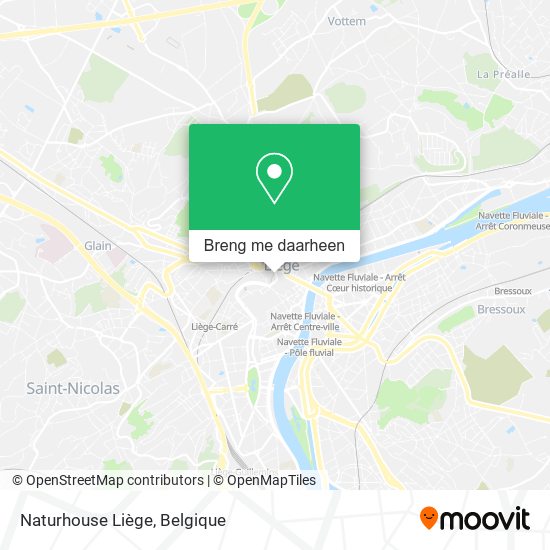 Naturhouse Liège kaart