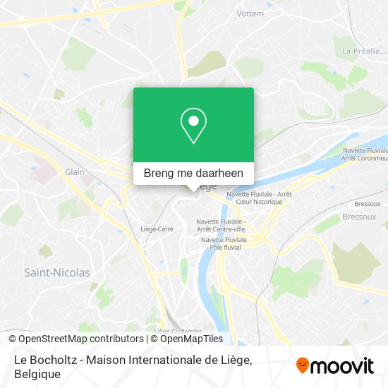 Le Bocholtz - Maison Internationale de Liège kaart