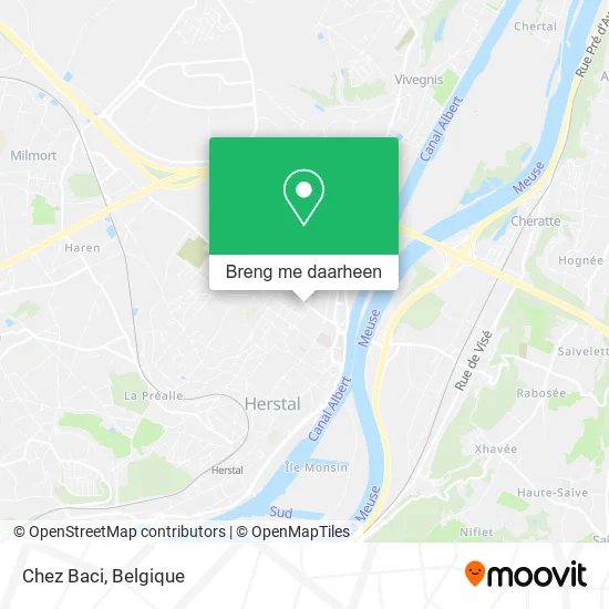 Chez Baci kaart