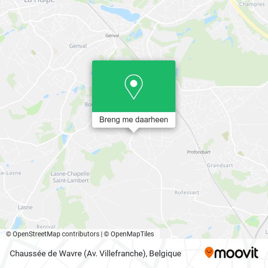 Chaussée de Wavre (Av. Villefranche) kaart