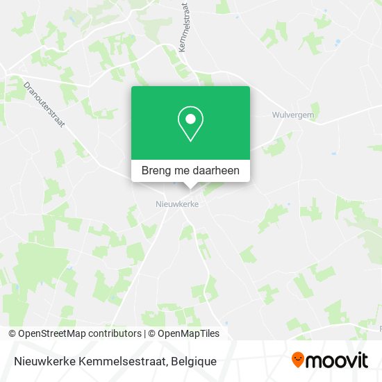 Nieuwkerke Kemmelsestraat kaart