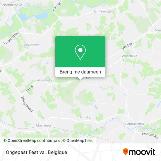 Ongepast Festival kaart