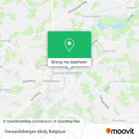 Geraardsbergen Abdij kaart