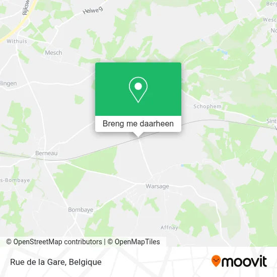 Rue de la Gare kaart