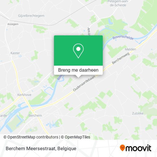 Berchem Meersestraat kaart