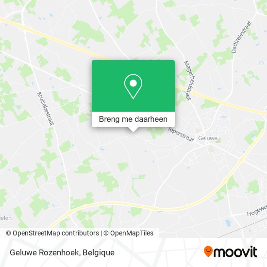 Geluwe Rozenhoek kaart