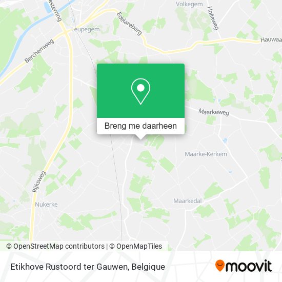 Etikhove Rustoord ter Gauwen kaart